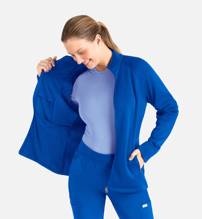 Maevn Blaze Warm-Up Fleece Scrub Jacket