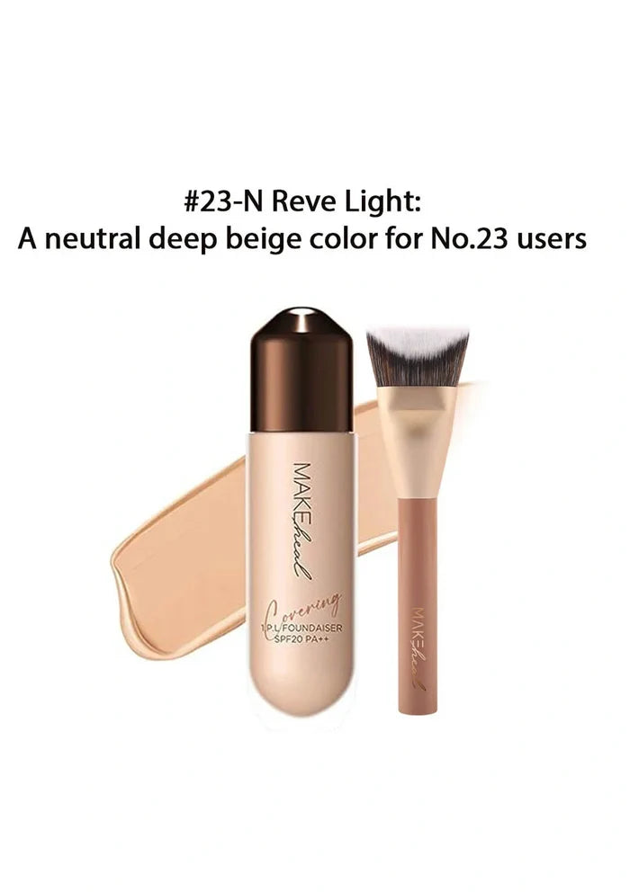 (BUY 1) 23N REVELIGHT MAKEHEAL FOUNDATION + (BUY 1) BRUSH
