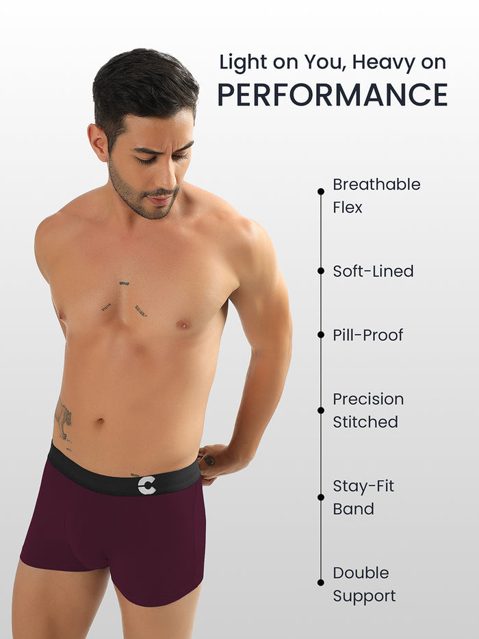 Men's Anti-Bacterial Micro Modal Trunk (Pack of 2)