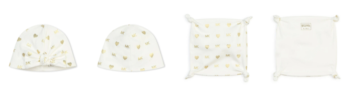 MICHAEL KORS monogram-print cotton babygrow set