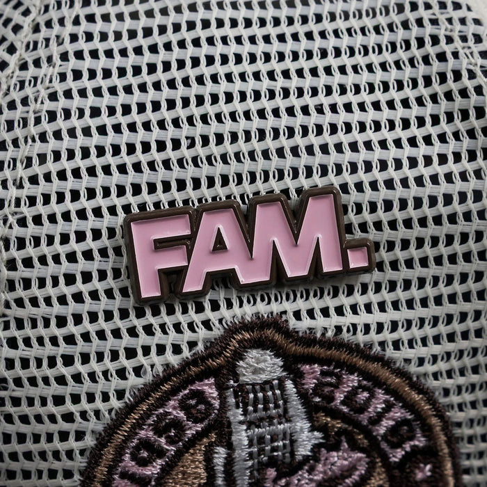 NEW ERA 9FORTY A-FRAME MLB LOS ANGELES DODGERS 60TH 2TONE / PINK UV TRUCKER