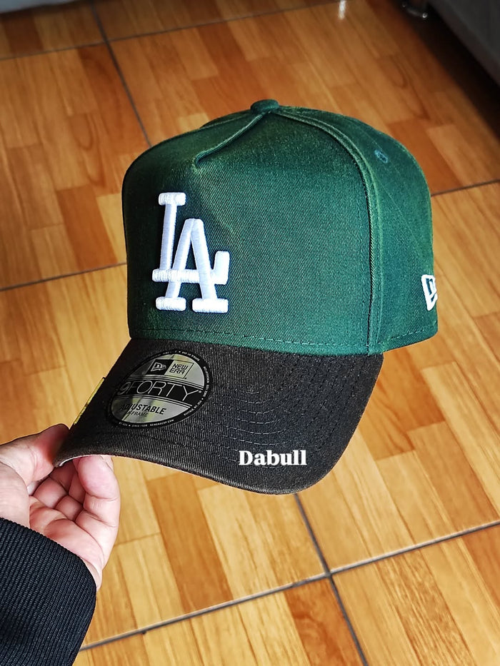 New era Los Angeles Dodgers DENIM green 9FORTY A-FRAME Snapback