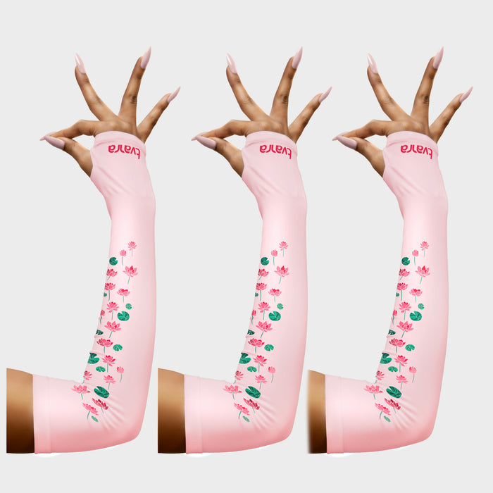 Padmaa Arm Sleeves for Ladies - Baby Pink