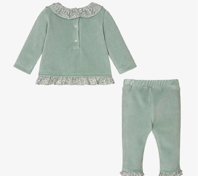 PATACHOU Baby Girls Green Liberty Trouser Set