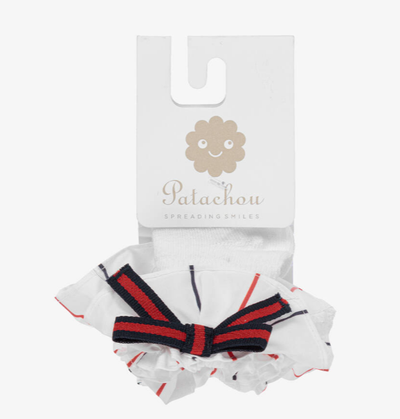 PATACHOU Baby Girls White Striped Socks
