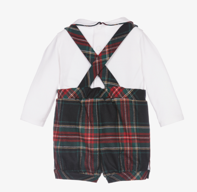PATACHOU Boys Green Tartan Shortie