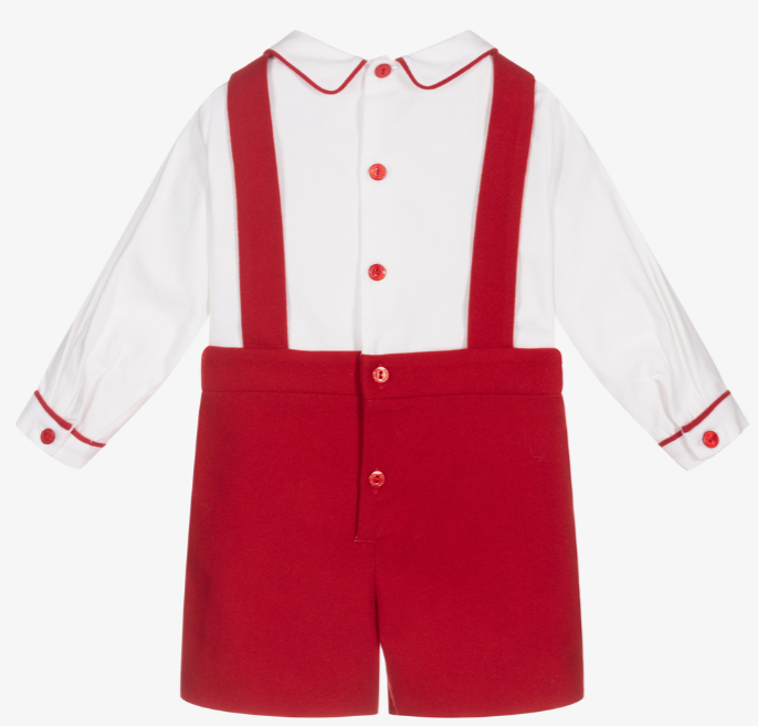 PATACHOU Boys Red & White Shortie