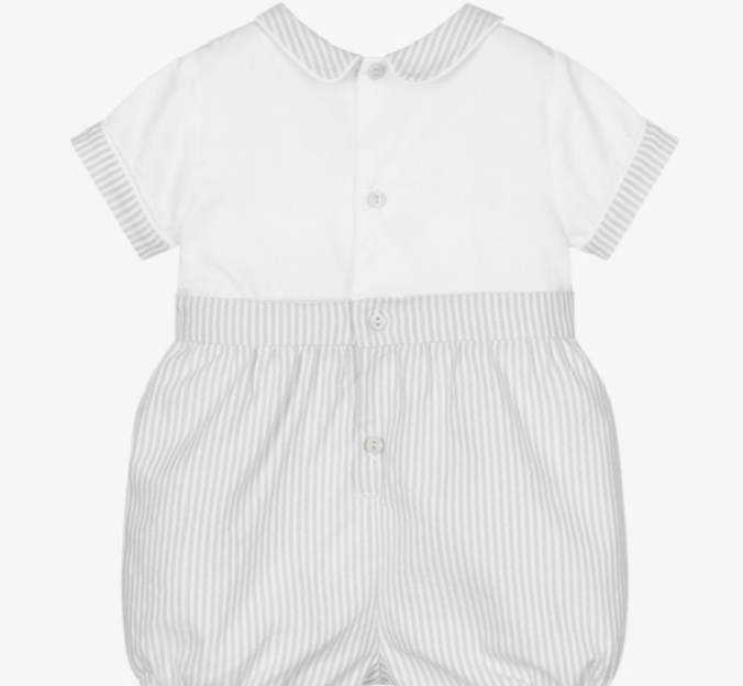 PATACHOU grey and white striped shortie