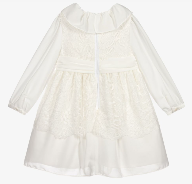 Patachou Ivory Chiffon Dress