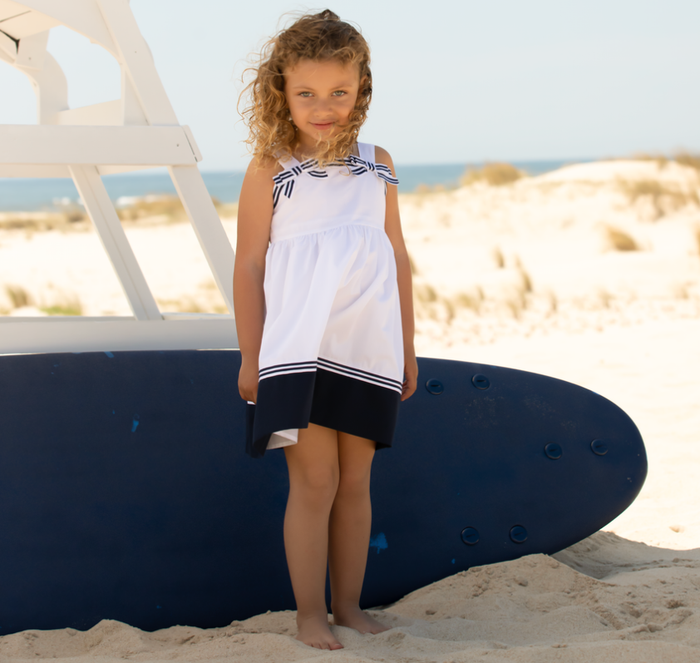 PATACHOU White dress made in poplin