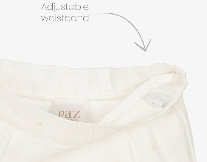 PAZ RODRIGUEZ Baby Boys Ivory Buster Suit