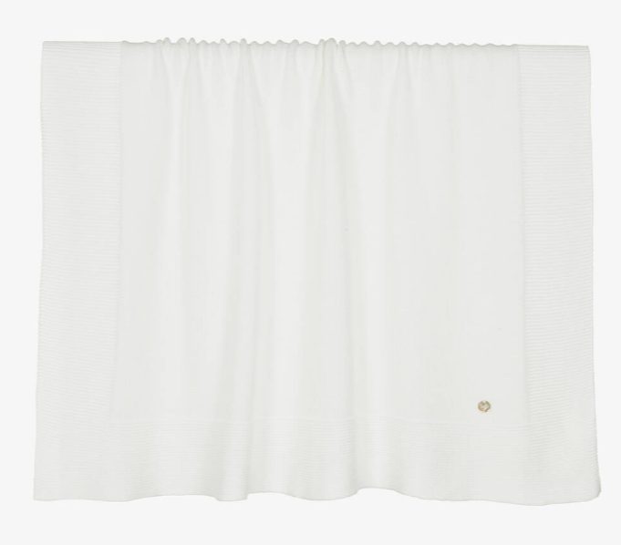 PAZ RODRIGUEZ Ivory Organic Cotton Blanket (90cm)