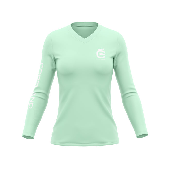 Performance Women's Long Sleeve - Seafoam / White