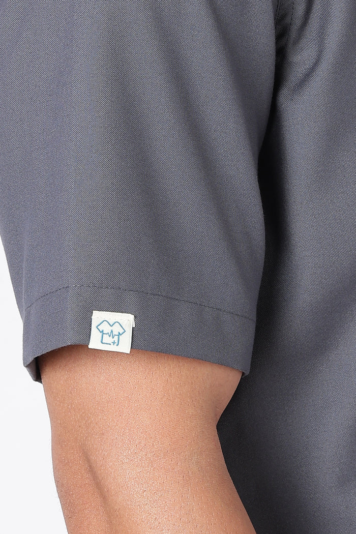 Prime – Men's V-Neck Scrub - 7 Pocket - Steel Grey