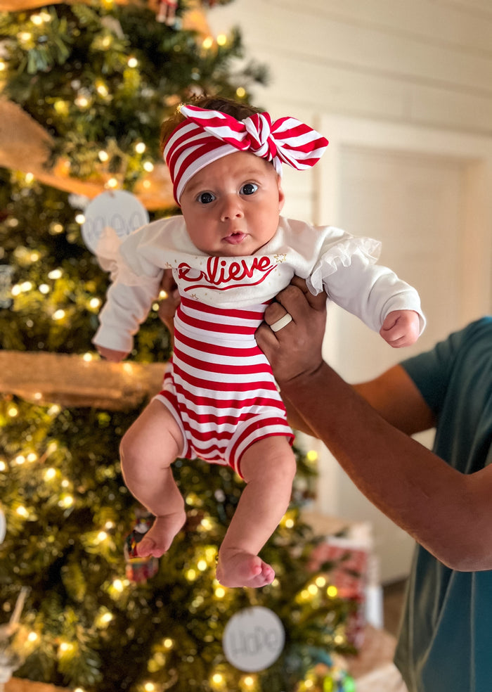 Red and White Striped Headbands