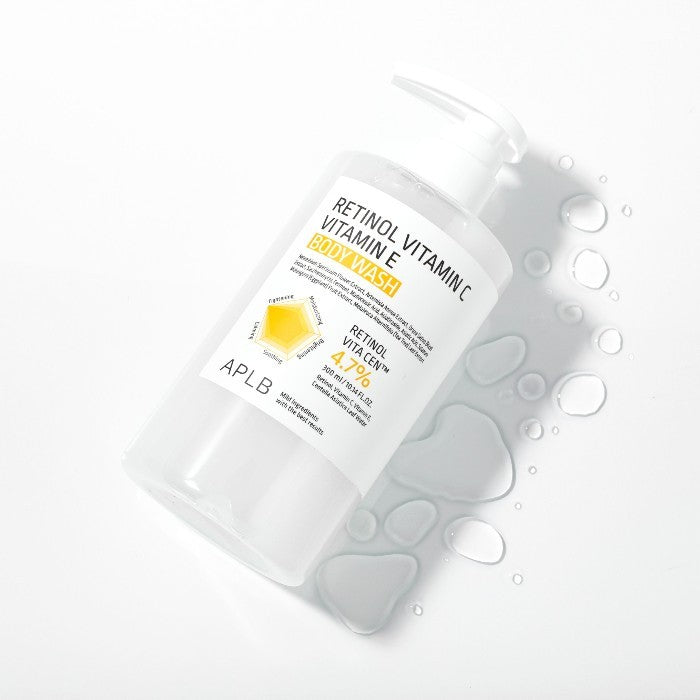 RETINOL VITAMIN C VITAMIN E BODY WASH- Gel De Dus Cu Vitamina C, Vitamina E Si Retinol Pentru Regenerare Piele