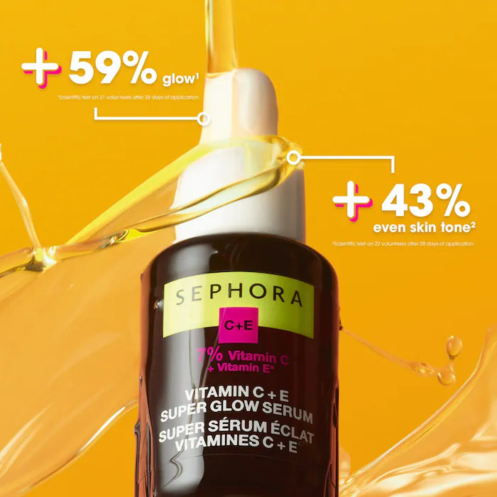 SEPHORA C + E 7% vitamin c + vitamin e super glow serum 98% ingrediants from natural origin