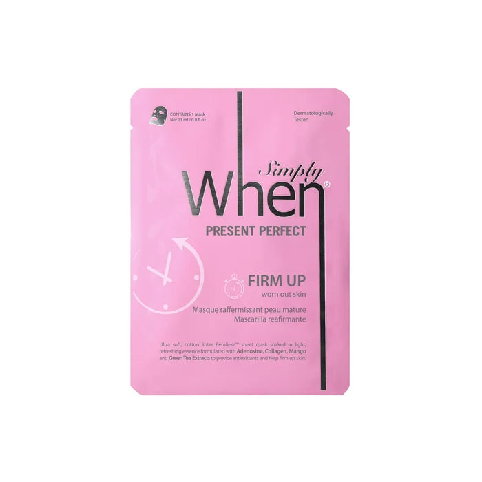 Simply When Present Perfect Firm Up Sheet Mask