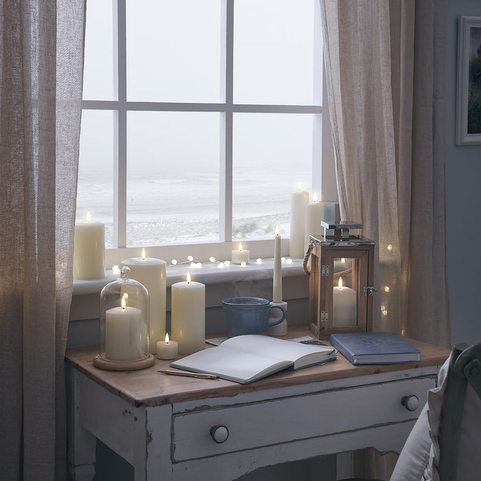 Small Salcombe Wooden Lantern with TruGlow® Candle