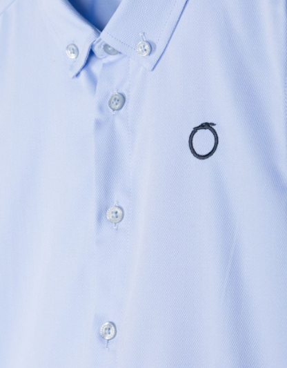 TRUSSARDI JUNIOR logo-embroidered button-down shirt