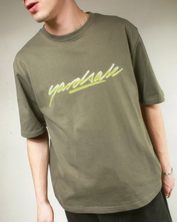 Washed Script T-Shirt (Sand)