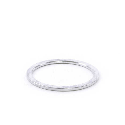 HD0019 1-1/8" x 1.5mm Silver Aluminum Headset Spacers, Bag of 5 Detail 1