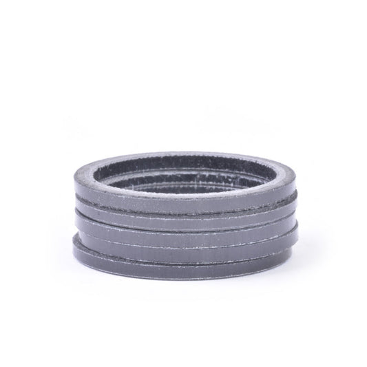 HD0001 1-1/8" x 2.5mm Carbon Fiber Headset Spacer, Bag of 5