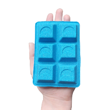 3D Printed 6-Square Moon Breakaway Bath Bomb Mold