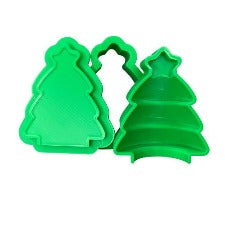 3D Printed Christmas Tree 2 Bath Bomb Mold