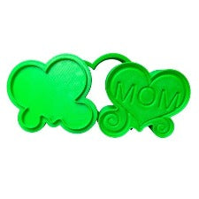 3D Printed MOM Swirl Heart Bath Bomb Mold