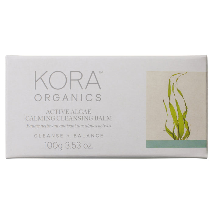 Kora Organics-Active Algae Calming Cleansing Balm-Skincare-8_ActiveAlgae_CleansingBalm_100g_UnitCarton_White-The Detox Market |