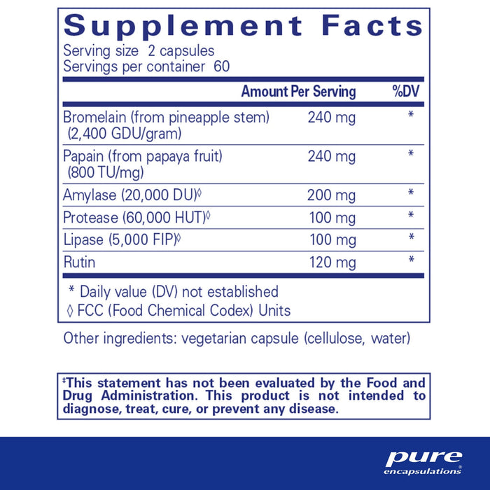 A.I. Enzymes 120 Capsules by Pure Encapsulations