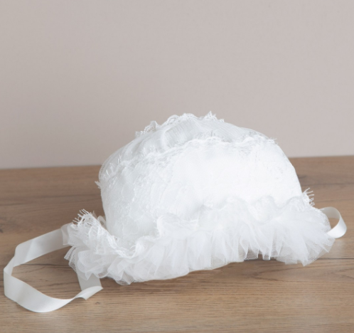 ALETTA baptism bonnet
