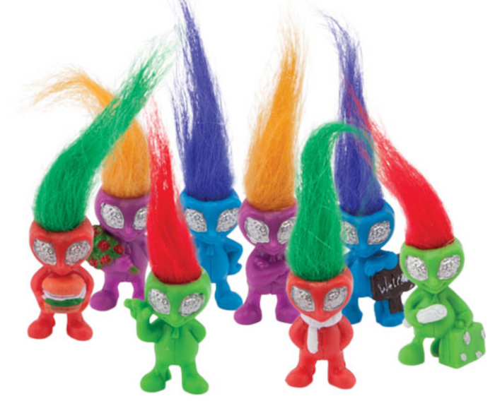 Alien Troll Pencil Topper (36 per unit) #4093 (F-12)