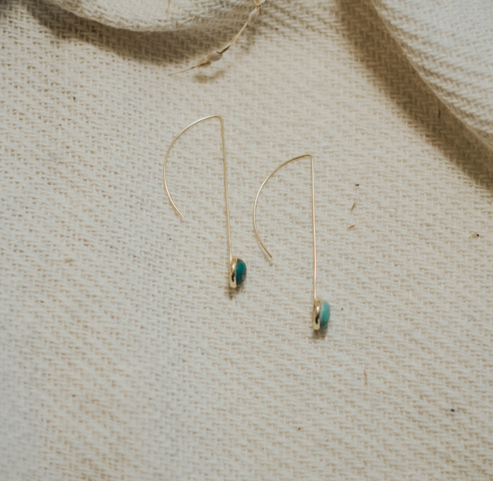Anther Turquoise Drop Earrings