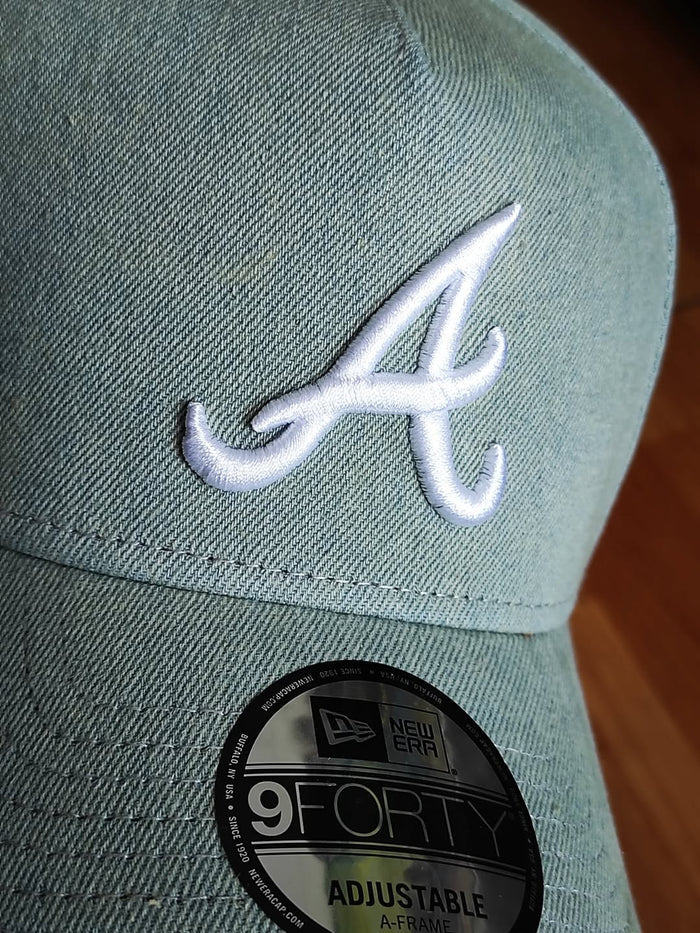 Atlanta braves 'Denim White' 9FORTY A-Frame Snapback