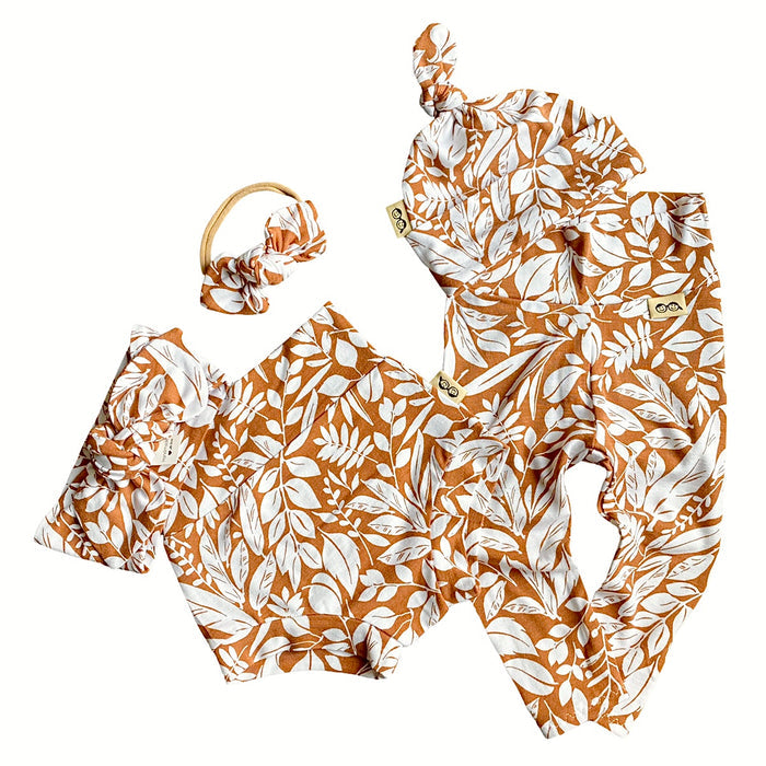 Autumn Leaves Leggings and/or Knot Beanie