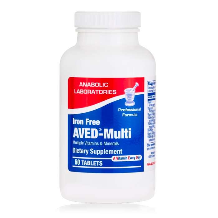 AVED-MULTI TAB IRON FREE 60 count by Anabolic Labs