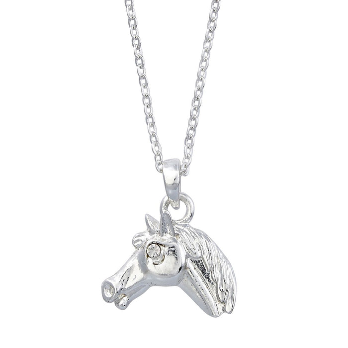 AWST Int'l Horse Head Pendant Necklace w/Cowboy Hat Gift Box - Breeches.com