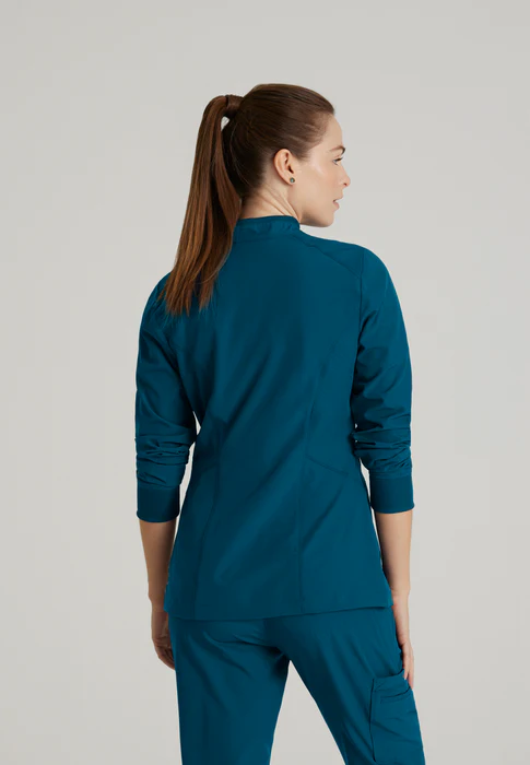 Barco One Venture 4-Pocket Zip-Front Warm-Up Scrub Jacket