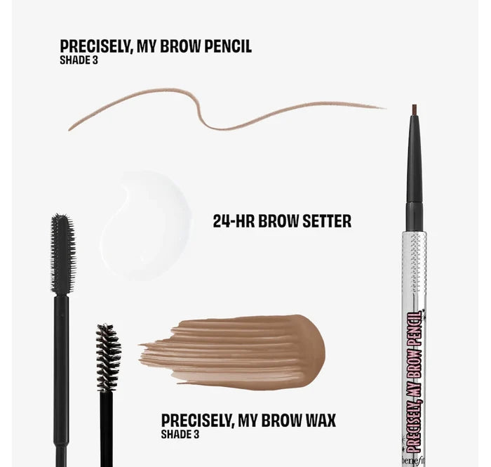 Benefit Cosmetics Browminoes in various shades, new in box, featuring a compact brow powder and applicator for natural-looking eyebrows.