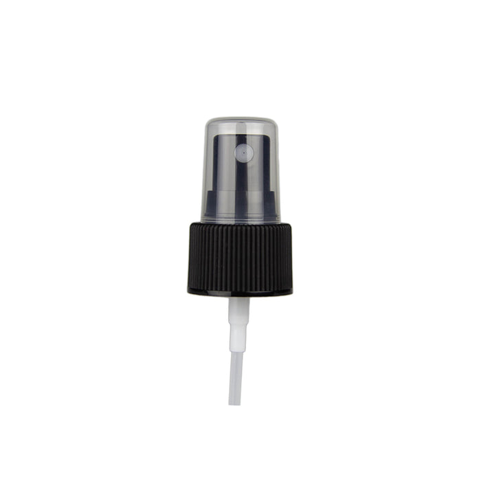 Black Atomiser / Spritzer - Fine Mist Spray - Ribbed - 24mm (24/410) - AR-24B2 (Full Carton of 500)