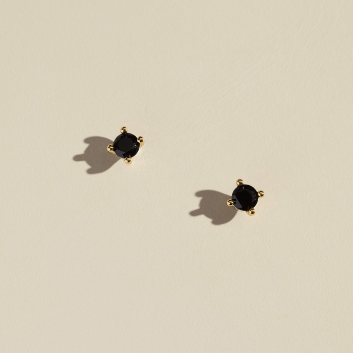 Black Crystal Studs