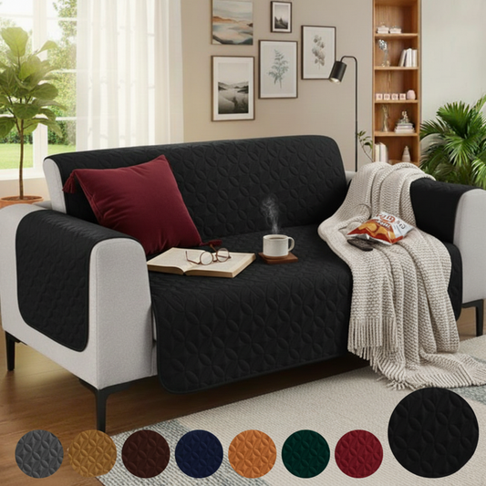 Black Ultrasonic Sofa Cover