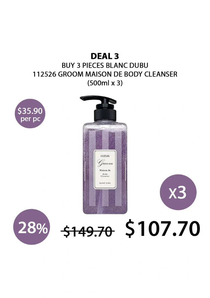(BUY 3) BLANC DUBU CLOUD BODY CLEANSER