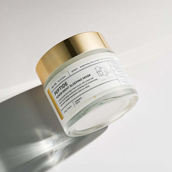 BOM Peptide Power night sleeping mask - naktinė veido kaukė