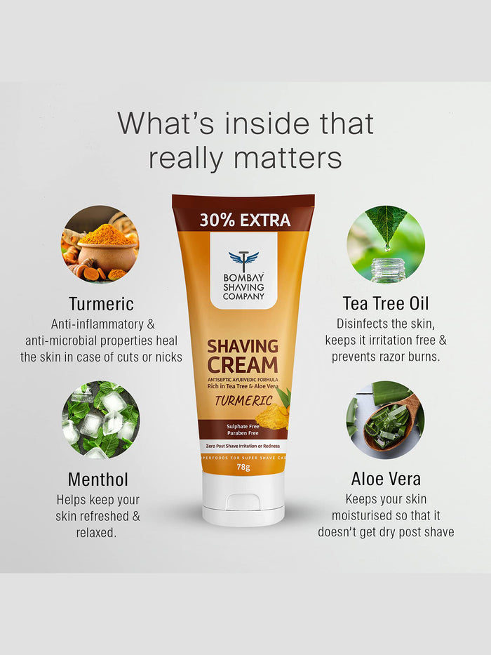 Bombay Shaving Company Turmeric Shaving Cream (78g)