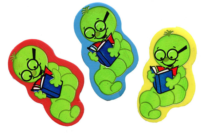 Bookworm Eraser,  #91079