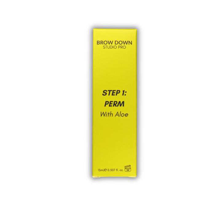 Brow Lamination, Step 1: Perm