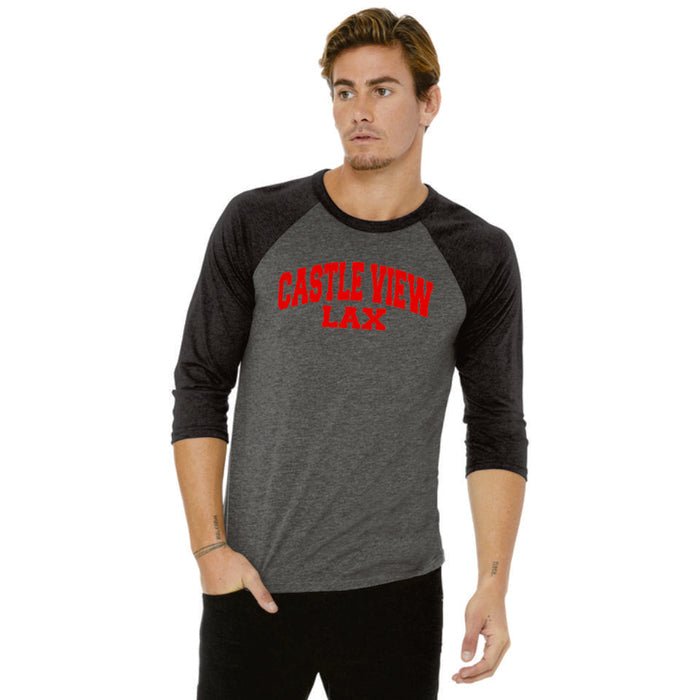 Castle View LAX Bella Canvas Unisex Raglan T-Shirt - 4 New Designs